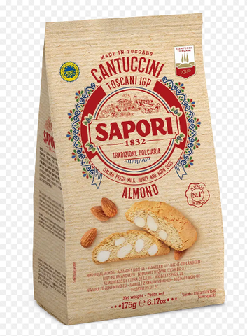Cantuccini Toscani IGP, Almond (Sapori) 175g (6.17 oz) - Parthenon Foods