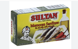 Moroccan Sardines with Oil & Hot Peppers (Sultan) 125g - Parthenon Foods