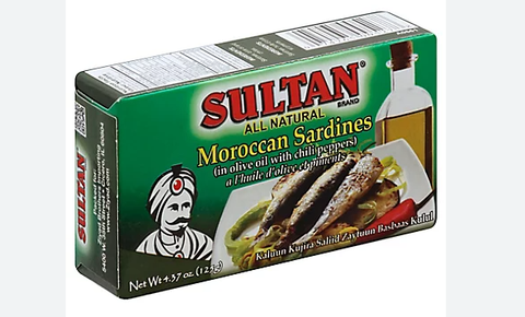 Moroccan Sardines with Olive Oil & Hot Peppers (Sultan) 125g - Parthenon Foods