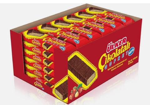 GOFRET, Milk Chocolate Coated Wafer With Hazelnut Cream (Ulker) CASE (36 x 36g) - Parthenon Foods