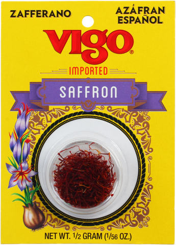Saffron, Imported (Vigo) 0.0179 oz (0.5 g) - Parthenon Foods