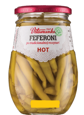 Feferoni Hot, ljuti, (Vitaminka) 620g - Parthenon Foods