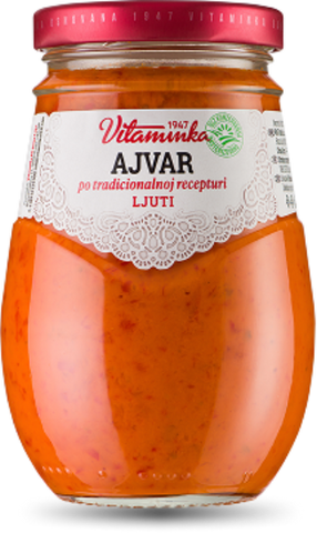 Ajvar Hot (Vitaminka) 690g (24.34 oz ) - Parthenon Foods