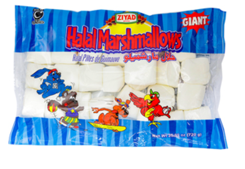 Halal Giant Marshmallows, 25.39 oz - Parthenon Foods