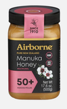Airborne Manuka Honey 50 +, 17.6 oz (500g) - Parthenon Foods