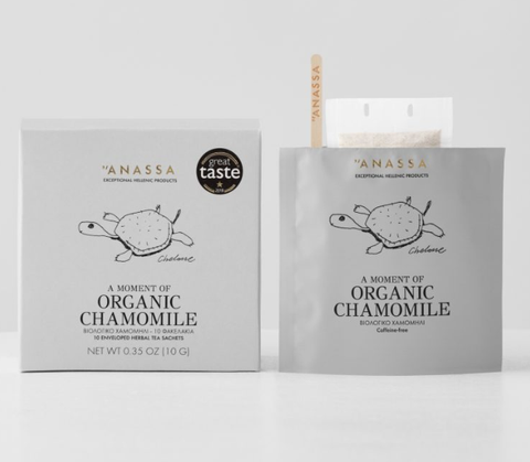 Organic Chamomile Enveloped Tea Bags (Anassa) 10g - Parthenon Foods