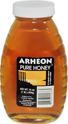 Pure Honey (Arheon) 16 oz (454g) Squeeze Bottle - Parthenon Foods