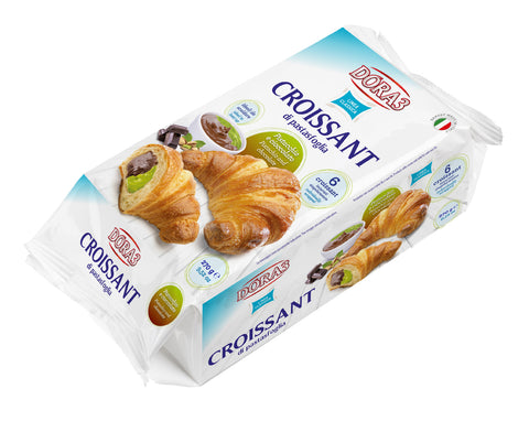 Croissants with Pistachio and Chocolate filling, 6 pieces (Dora) 9.52 oz - Parthenon Foods