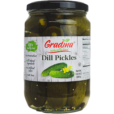 Dill Pickles (Gradina) 24oz - Parthenon Foods