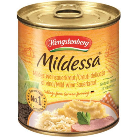 Mild German Wine Sauerkraut (Hengst.) 28.6oz (810g) TIN - Parthenon Foods