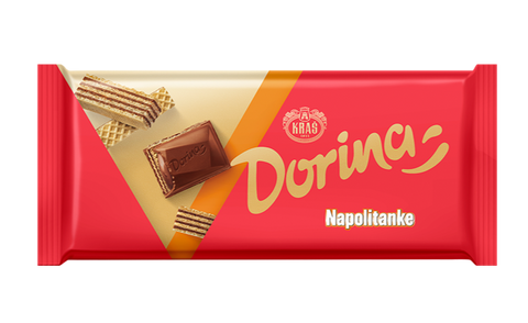 Dorina Napolitanke Chocolate Bar, 100g (3.5 oz) - Parthenon Foods