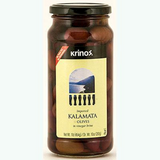 Kalamata Olives (krinos) 1lb, Dr.Wt. 10oz. - Parthenon Foods