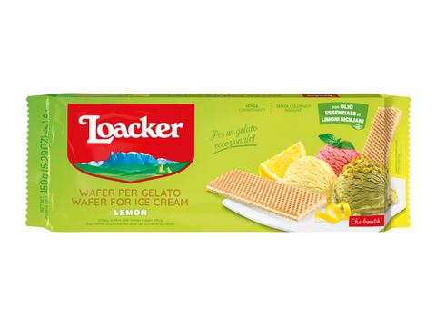 Loacker Wafer Per Gelato, Lemon 150g - Parthenon Foods