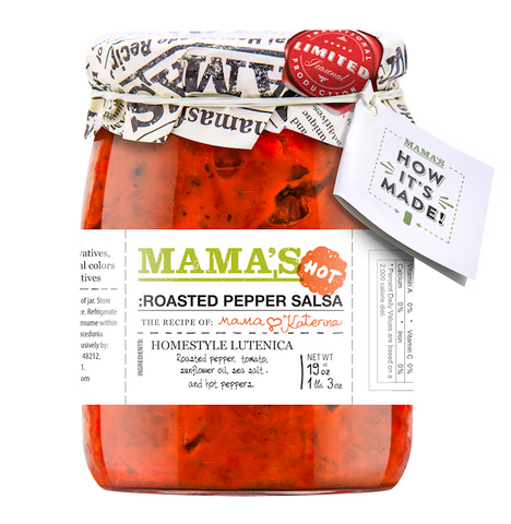 Mama's Home Style Ljutenica, Hot, 19 oz - Parthenon Foods