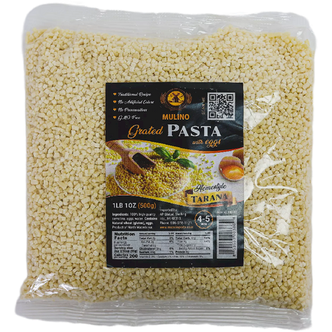 Tarana Grated Egg Noodle (Mulino) 500g - Parthenon Foods