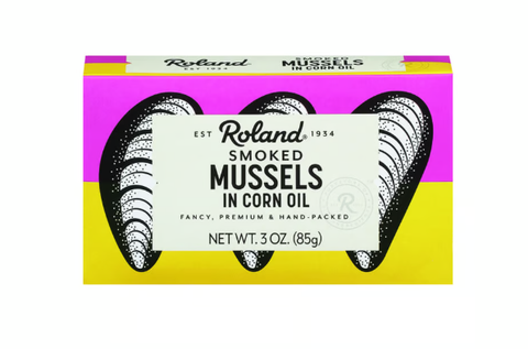 Smoked Mussels (Roland) 3 oz (85g) - Parthenon Foods