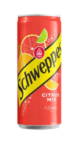 Schweppes Citrus Mix, 330 ml Can - Parthenon Foods