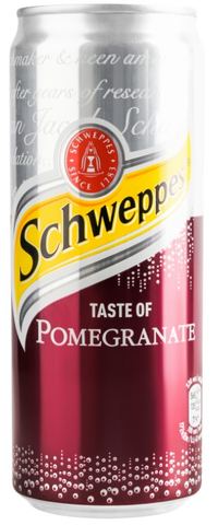 Schweppes Pomegranate, 330 ml Can - Parthenon Foods