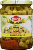 Okra in Brine (Sera) 19.4 oz (550 g) Drained WT: 11.3 oz - Parthenon Foods