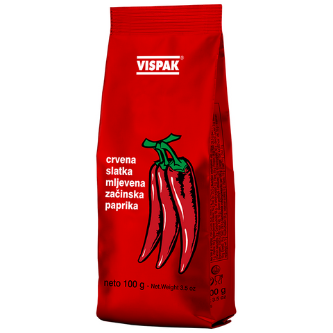 Paprika, Ground Red Pepper (vispak) 100g - Parthenon Foods