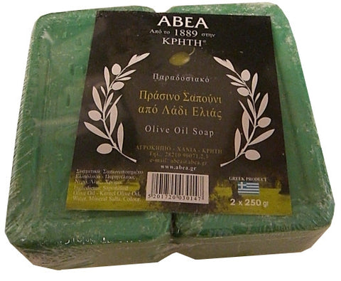 Olive Oil Soap, Green (ABEA) 2 x 250g - Parthenon Foods