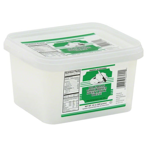 Bulgarian White Brined Sheep's Milk Cheese-Feta, 32 oz (900g) - Parthenon Foods