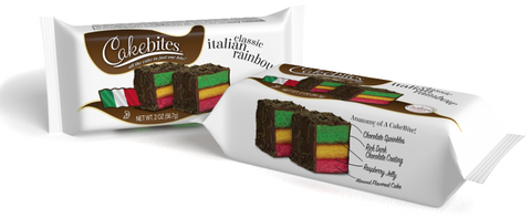 Italian Rainbow Cake Bites 2 oz - Parthenon Foods