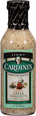 Light Greek Vinaigrette Dressing (Cardini's) 12oz - Parthenon Foods