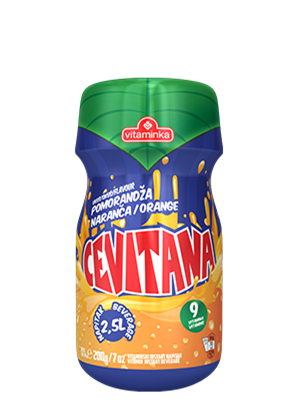 Cevitana-Instant Orange Beverage with 9 vitamins, 200g - Parthenon Foods