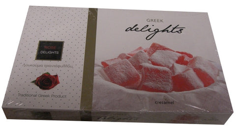 Loukoumi Delights with Rose Flavor (Cretamel) 300g - Parthenon Foods