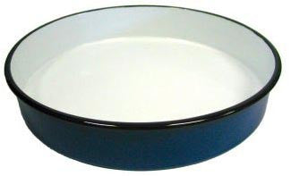 Round Enamel Pan (32 cm), approx. 2 in. deep - Parthenon Foods