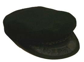 Greek Fisherman Hat, Black Wool, Size: 7.25 - Parthenon Foods