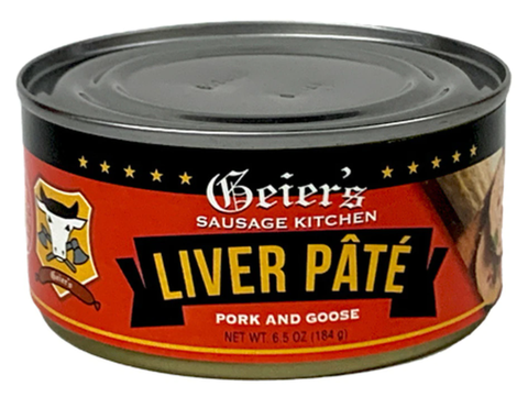 Pork Liver Pate with Goose Meat (Geiers) 6.5 oz - Parthenon Foods