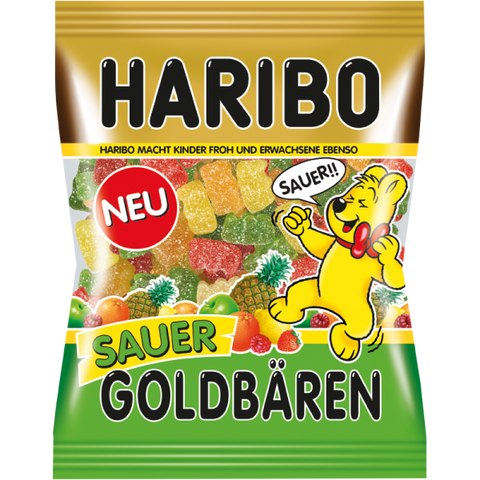 Haribo SAUER Gold Bears, 175g - Parthenon Foods