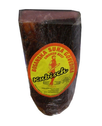 Smoked Beef, Bosanska Suha Govedina - Suvo Meso (Kubisch) approx. 1.0 lb - Parthenon Foods