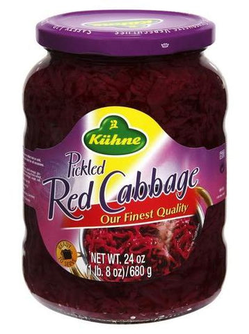 Pickled Red Cabbage (Kuhne) 24 oz - Parthenon Foods