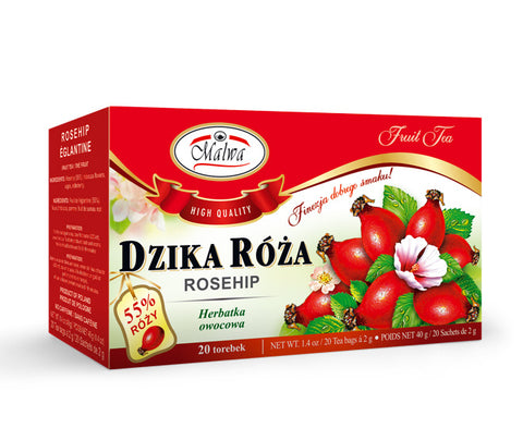 Rosehip Tea (Malwa) 20 tea bags, 40g - Parthenon Foods
