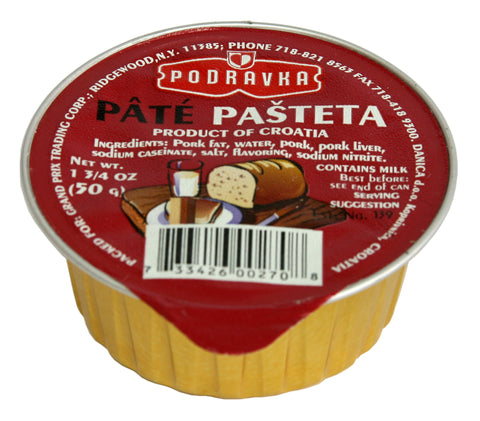 Pate Pasteta (Podravka) - 50 g - Parthenon Foods