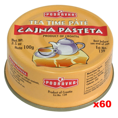 Tea Time Pate (Podravka) CASE (60 x 100g (3.5 oz)) - Parthenon Foods