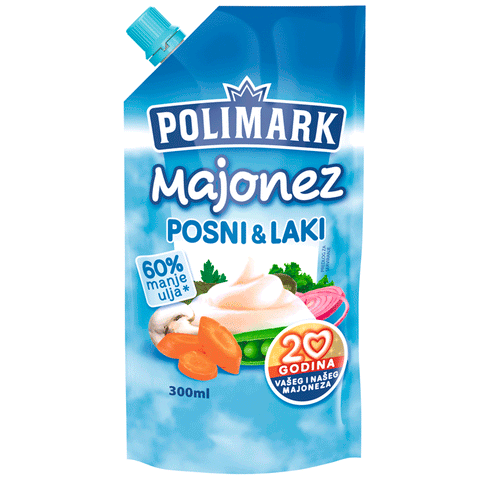 Majonez, Posni & Laki (Polimark) 280ml - Parthenon Foods