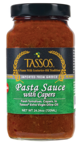 Pasta Sauce with Capers (Tassos) 24.34 oz - Parthenon Foods