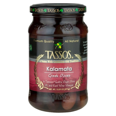 Kalamata Greek Olives (Tassos) 13 oz - Parthenon Foods
