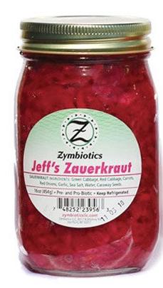 Jeff's Zauerkraut, Naturally Fermented Sauerkraut (Zymbiotics) 16 oz - Parthenon Foods