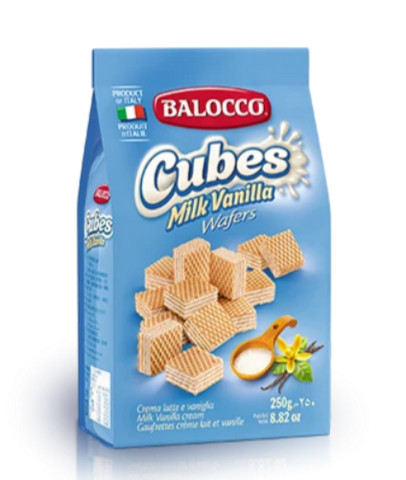 Milk (Latte) Wafers (Balocco) 250g bag - Parthenon Foods