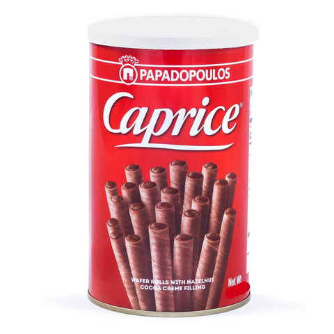 Caprice, Wafer Rolls with Hazelnut Cocoa Cream Filling, 4.05 oz (115g) - Parthenon Foods
