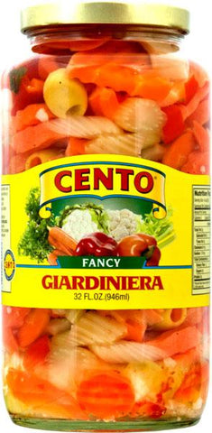 Giardiniera, Fancy (Cento) 32 oz - Parthenon Foods