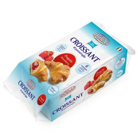 Croissants with Strawberry Jam filling, 6 pieces (Dora) 8.8oz - Parthenon Foods