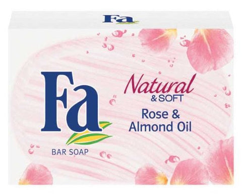 Fa Bar Soap, Natural & Soft Rose & Almond Oil, 100g - Parthenon Foods