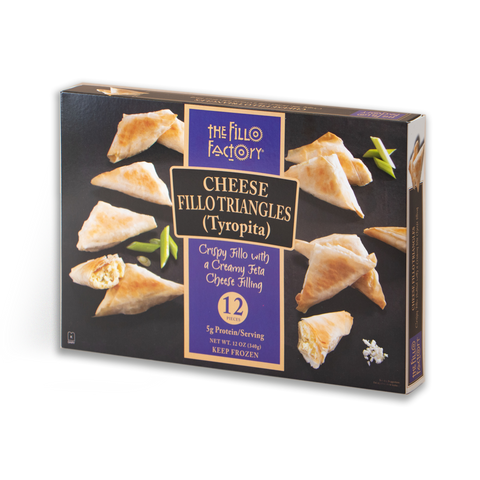 Fillo Appetizers Three Cheese Blend (Fillo Factory) 12 servings - Parthenon Foods