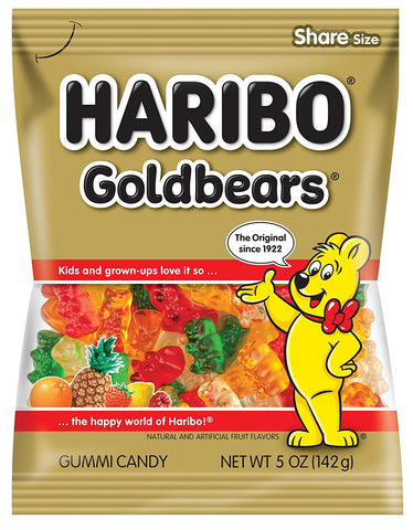 Haribo Gold Bears Gummi Candy, 5oz (142g) - Parthenon Foods